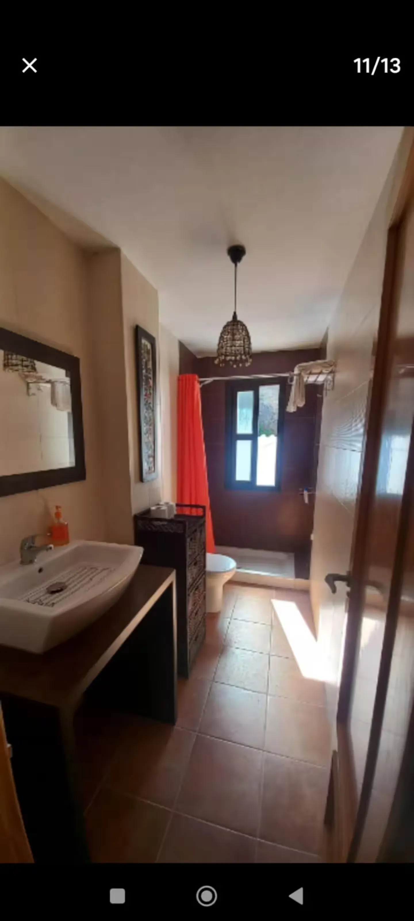 Interior de ejemplo para la casa rústica