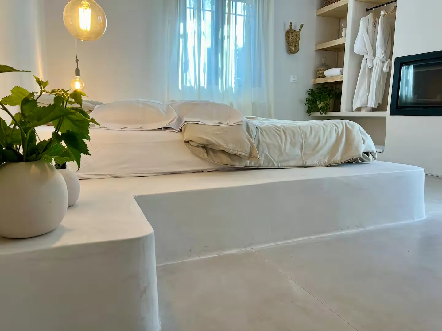 Dormitorio de la casa moderna